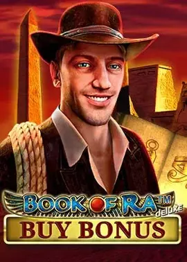 Book of Ra Deluxe z opcją kupna rundy bonusowej - natychmiastowy dostęp do free spinów.